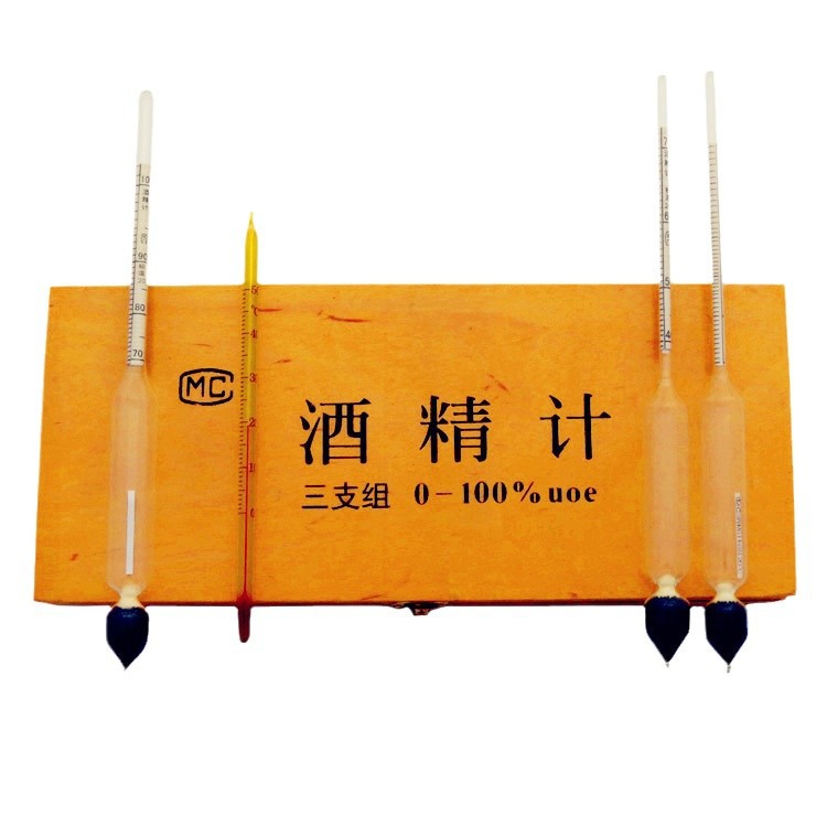 Alcohol meter alcohol meter plastic box three groups 0-100 degree factory wholesale source factory