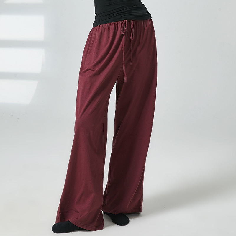 Modern Dance Pants Daily Practice Clothes Loose Dance Pants Unisex Straight Leg Wide Leg Pants Practice Pants