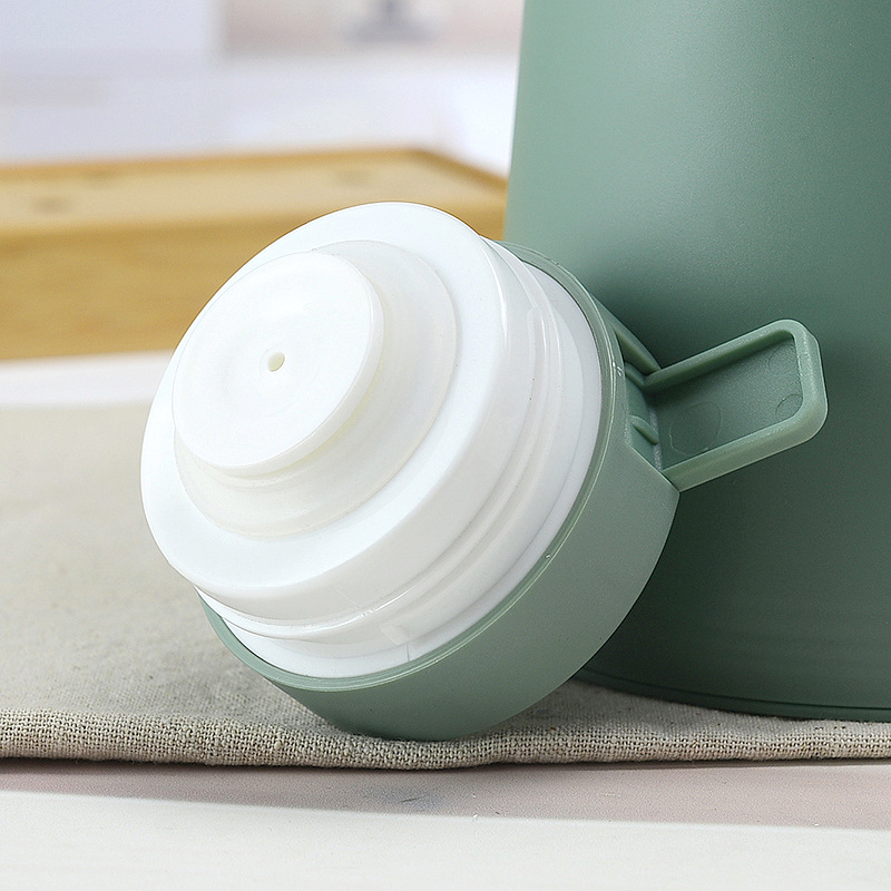 Intelligent Display Temperature Thermos Solid Wood Handle European-style Vacuum Coffee Pot Household Glass Liner Thermos Printing