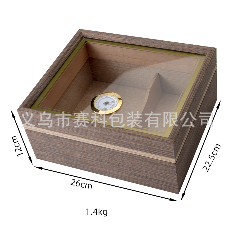 Spot Wholesale Heightened Wooden Cigar Insulation Storage Box Collection Moisturizing Box Cedar Wood Wooden Cigar Box