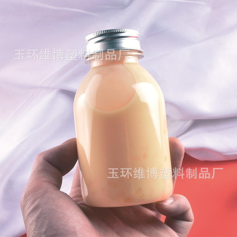 Чайный бутылка Yangzhi Ganlu для молочного чая прозрачная 260 мл одноразовая пластиковая бутылка утолщенная маленькой емкости милая