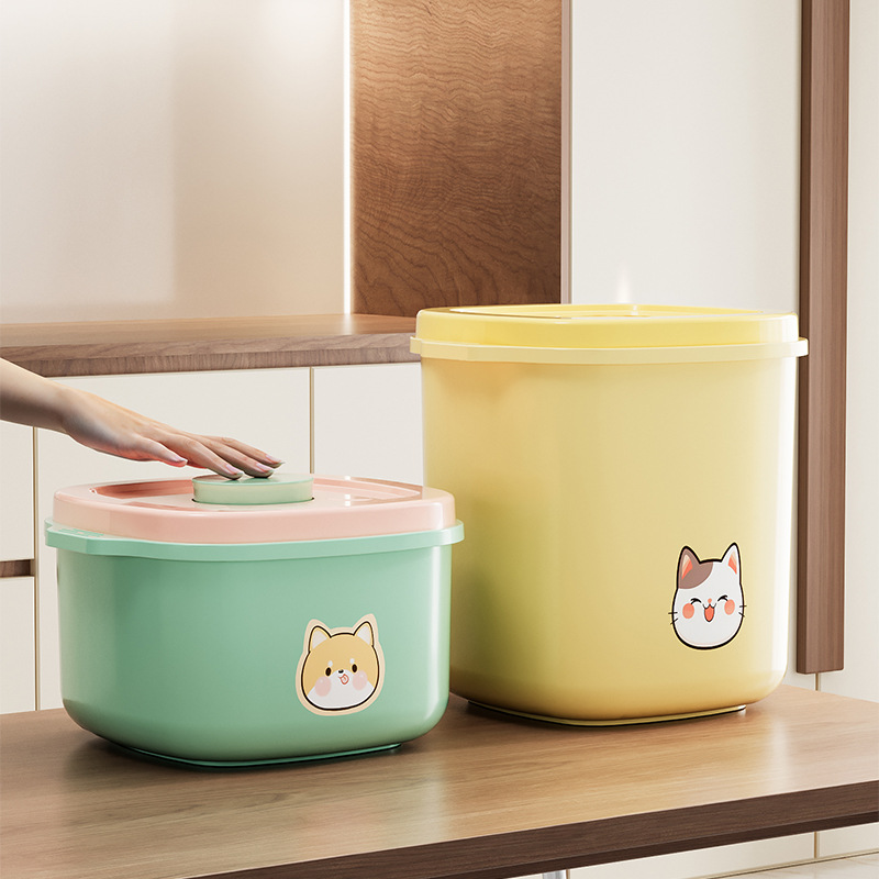 Ведро для хранения корма, влагозащитное, 10кг, для домашних животных