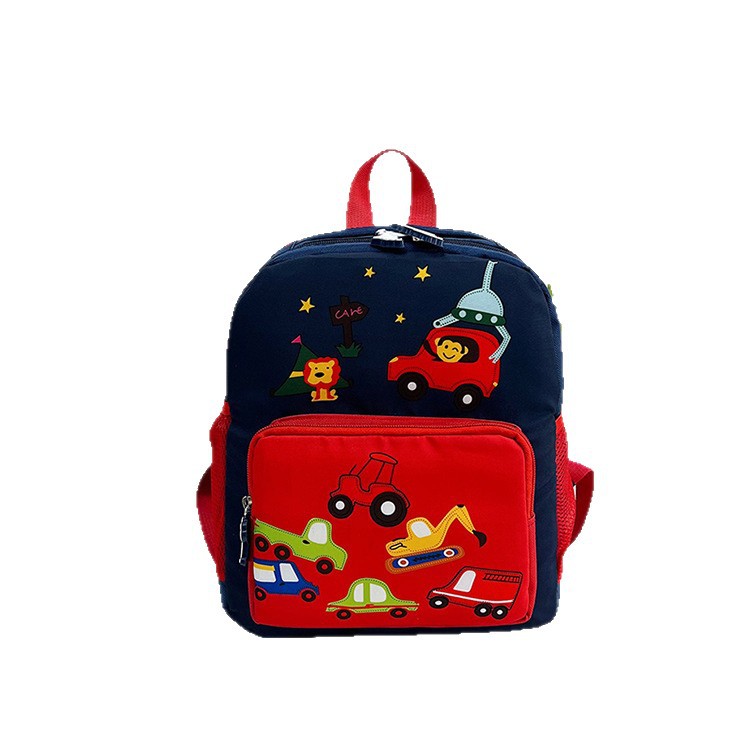 New Children's Backpack Cartoon Car 2025 Kindergarten Trendy Large Capacity Multifunctional Student School Bag Wholesale