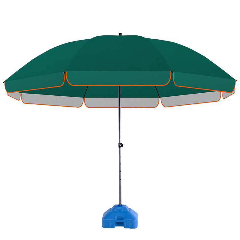 Outdoor double-layer sunshade large umbrella stall sentry box commercial umbrella bazaar UV-proof sunscreen silver glue waterproof stall umbrella