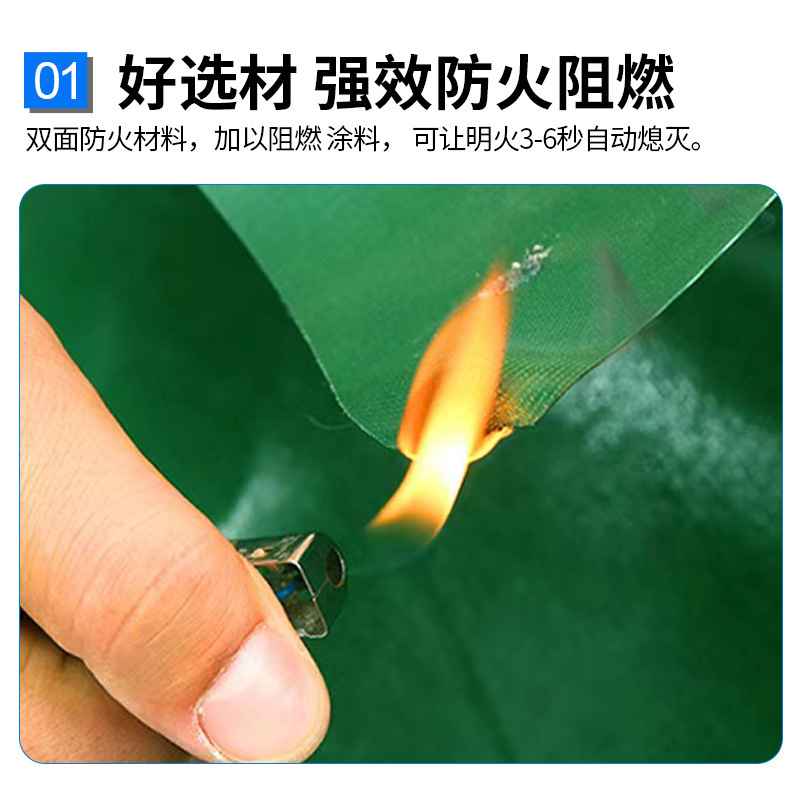 Thickened Pvc Plastic-Coated Tarpaulin, Rain-Proof, Sun-Proof, Waterproof and Flame-Retardant Tarpaulin, Three-Proof Awning Cloth, Canvas Raincloth Manufacturer