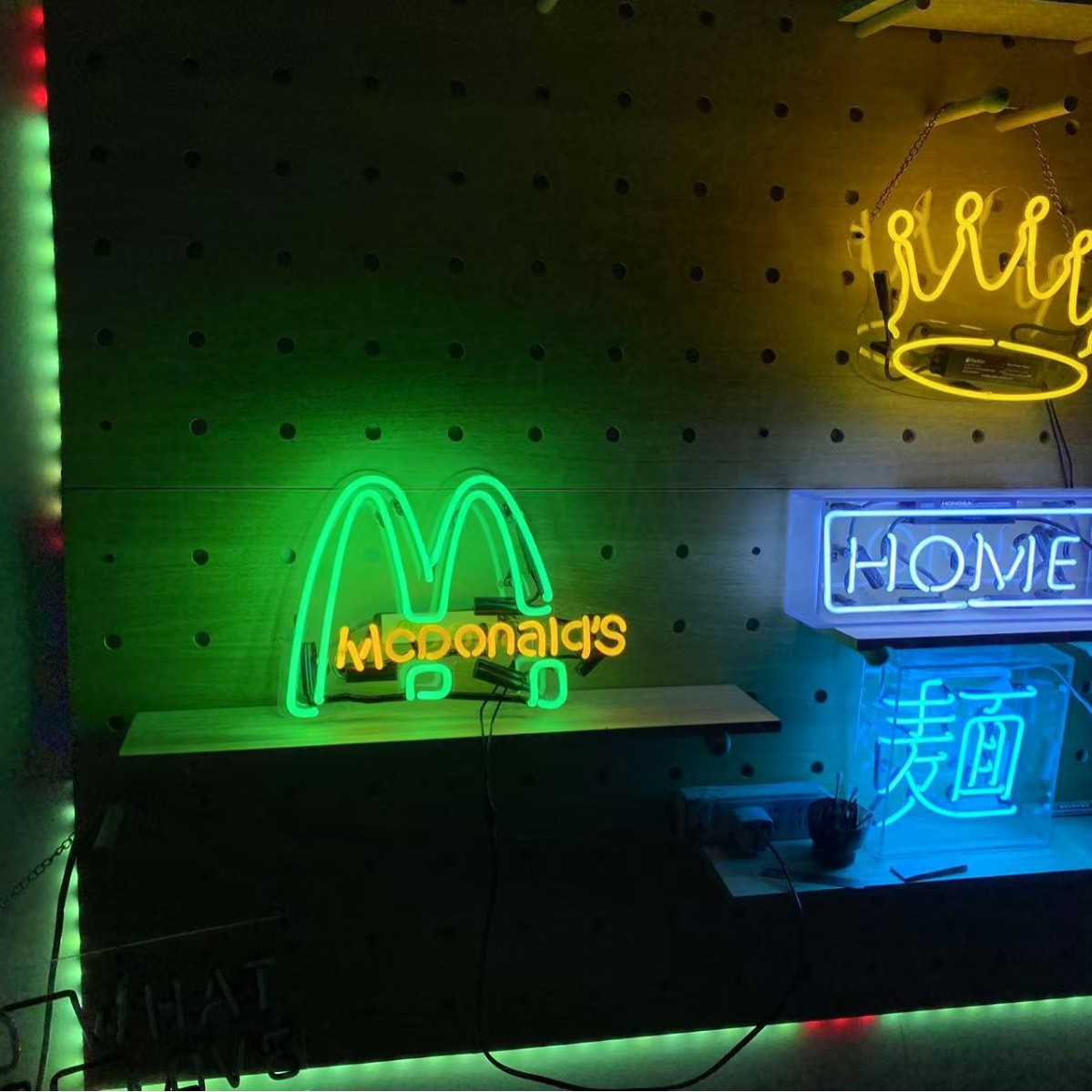 Uncle Barley Glass Neon Tube Letter Sign Neon Light Party Art Decorative Light Creative Letter Light