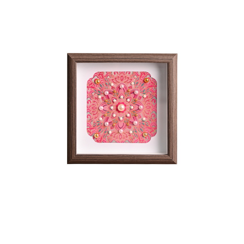 Imitation Song Dynasty Brocade Pearl Painting Year of the Horse DIY Handmade Materials New Chinese Style National Style Decorative Photo Frame Painting New Year Team Building Activities