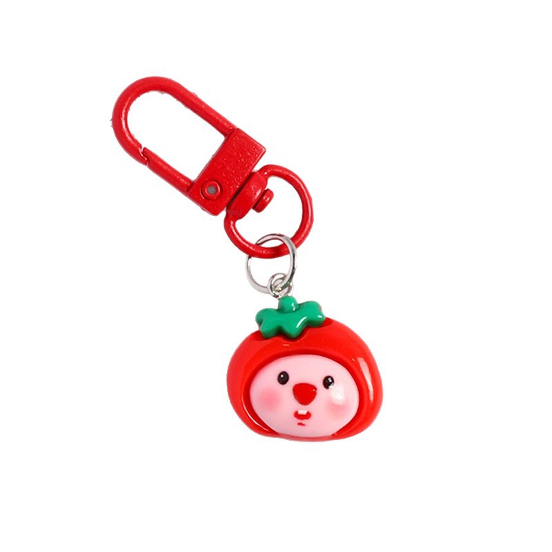 Cartoon Cute Loopy Ruby Beaver Taiyaki Pendant Keychain Bag Pendant Couple Bestie Gift Wholesale