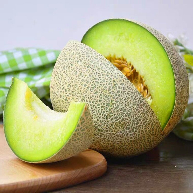 Hainan Linglong Net Pattern Honeydew Melon 5kg Seasonal Freshly Picked Ice Cream Cantaloupe Sweet Fruit Gift Box Rose