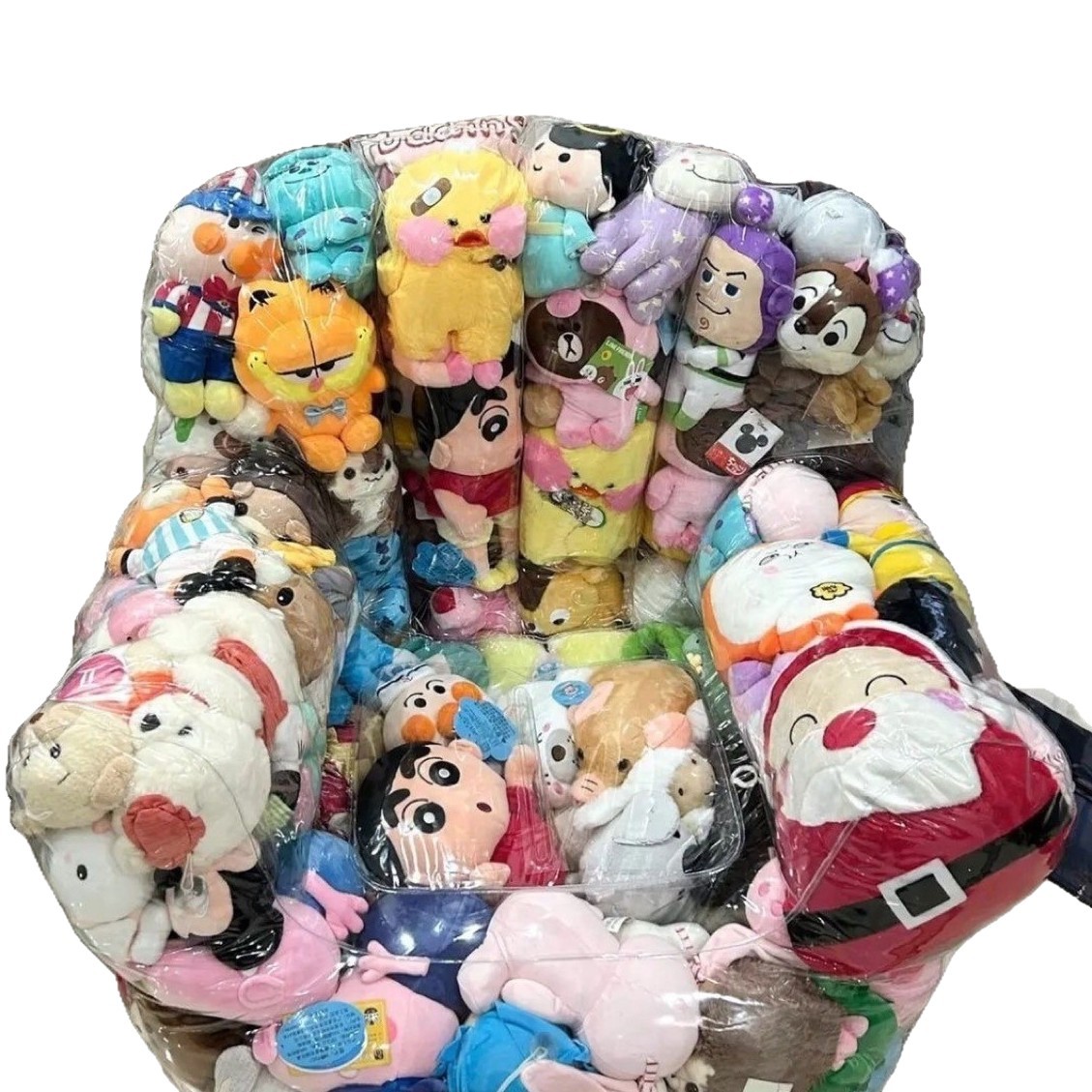 Transparent Doll Lazy Sofa Single Bedroom Small Cute Rental House Valentine's Day Birthday Gift DIY