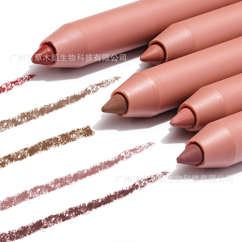 нейтральный безлоготипный мелкосерийный печатный цвет бобовой пасты, тонкий карандаш для губ, производители источников, кросс-бордерная электронная коммерция