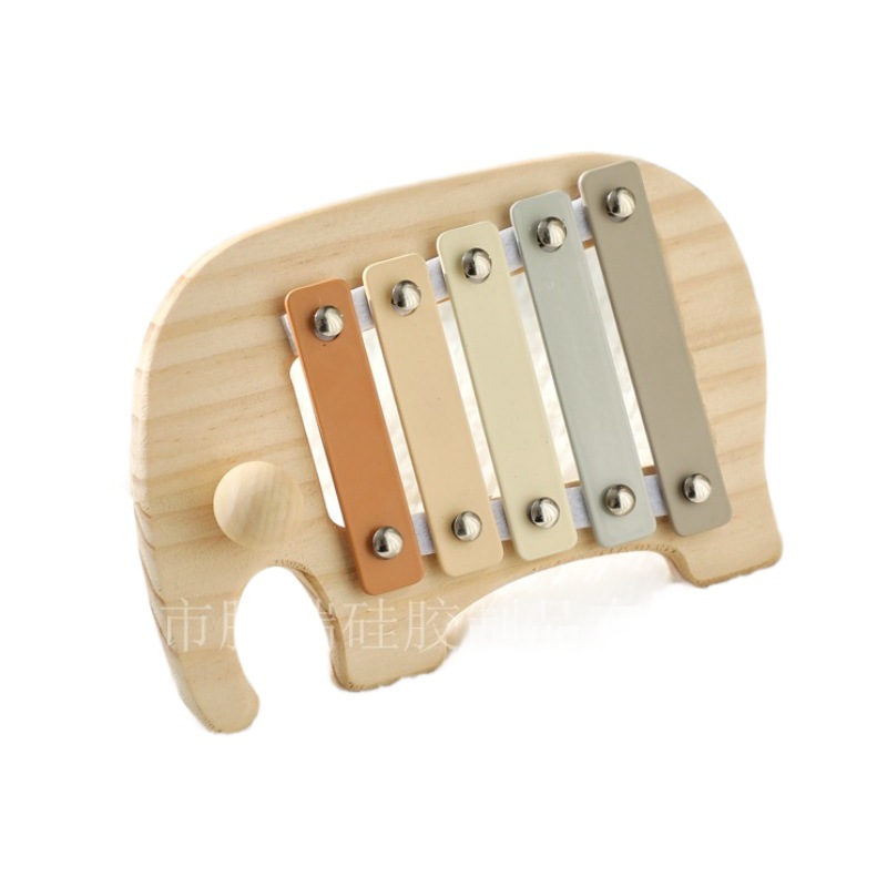 Orff percussion instrument 5-tone baby elephant playing piano children's educational toys baby music early education thumb piano