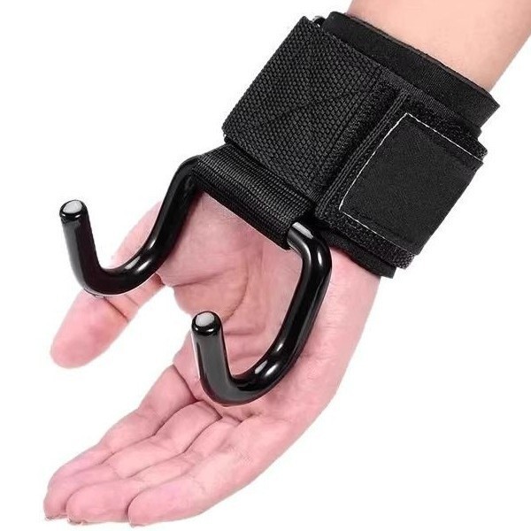 Pull-Up Grip Hook Fitness Wrist Gloves Auxiliary Belt Deadlift Hanging Lumbar Horizontal Bar Anti-Shedding Hand Assist Hook Belt