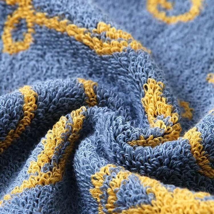 Gold Size Hand Towel Pure Cotton Type a Small Towel Anti-Mite Antibacterial Soft Absorbent Square Towel Thick Hanging Cotton Face Wash