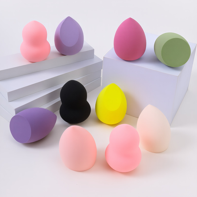 Wholesale beauty makeup eggs powder puff non-latex makeup eggs dry and wet dual-use do not eat powder water droplets gourd-shaped makeup sponge eggs