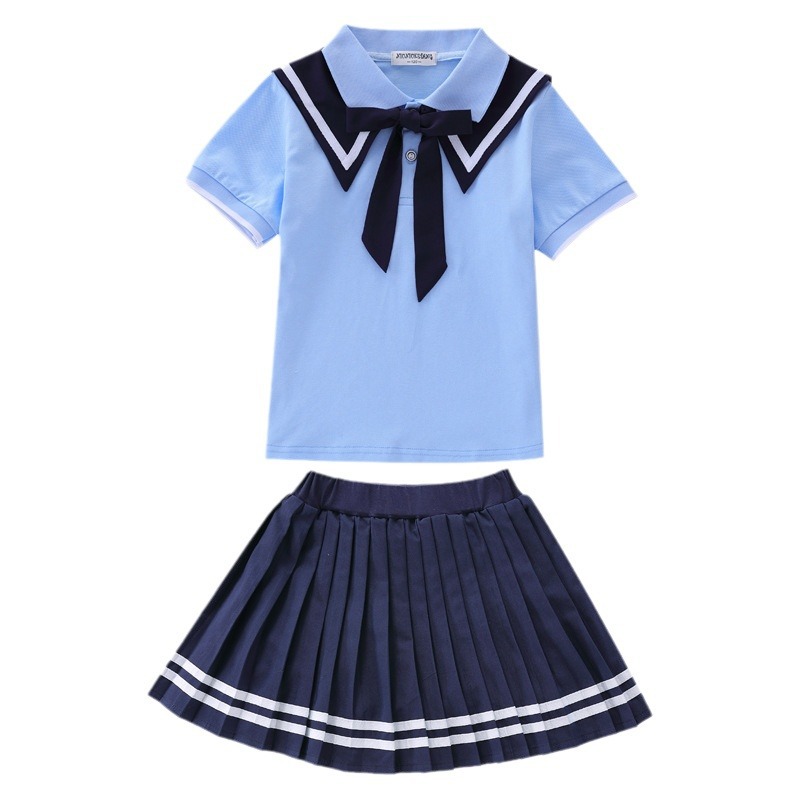Kindergarten Summer Clothes British College Style Primary School Uniform Summer Graduation Photo Children's Class Clothes