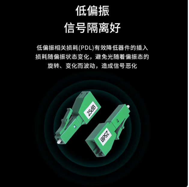 Boyang Yin-Yang Fiber Optic Attenuator 25Db Telecom Grade Lc/Apc Male to Female Adapter By-Sj525A1
