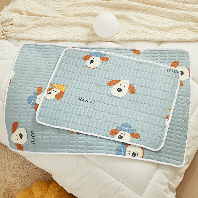 Class A knitted cotton five-layer absorbent urine insulation pad non-slip waterproof nursing pad baby stroller leak-proof pad manufacturers wholesale