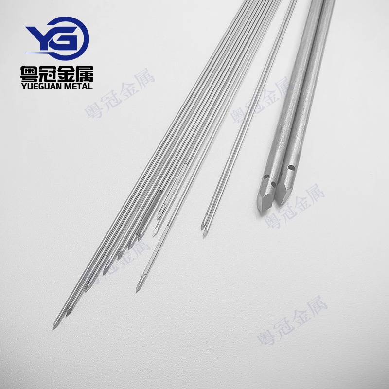 Капиллярная трубка из нержавеющей стали 316L304, медицинского класса, яркая трубка, треугольная игла, различные типы игл для прокола, индивидуальная обработка по чертежам
