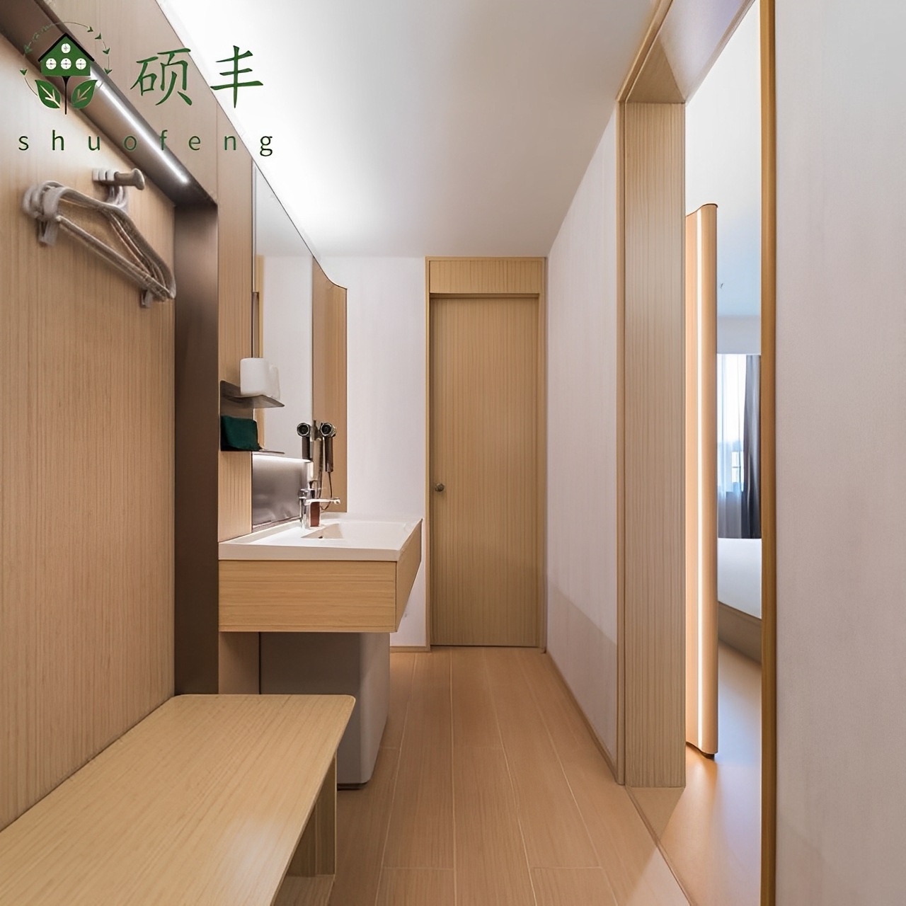 Full Set of Furniture for 5.0 Star Hotel Standard Rooms, Suitable for Guesthouses and Apartments, Including Bed Frames and Bed Boxes, Factory Custom-Made High-End Customization