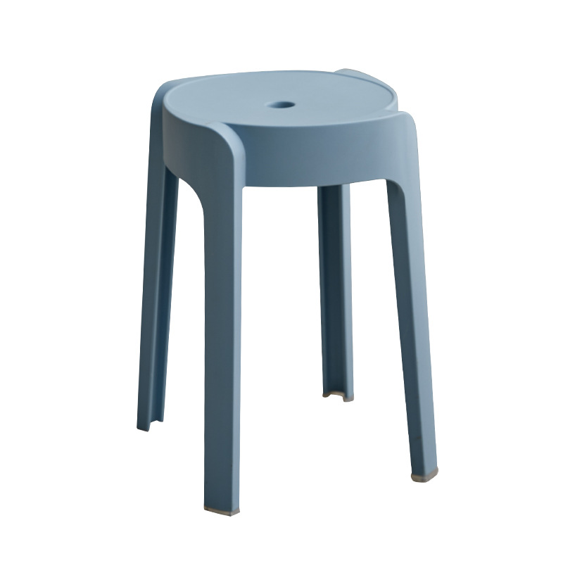 Thickened Plastic Stool Household Stackable Stacking Stacked Dining Table Bench Sedentary Comfortable Chair Windmill Stool Rubber Round Stool