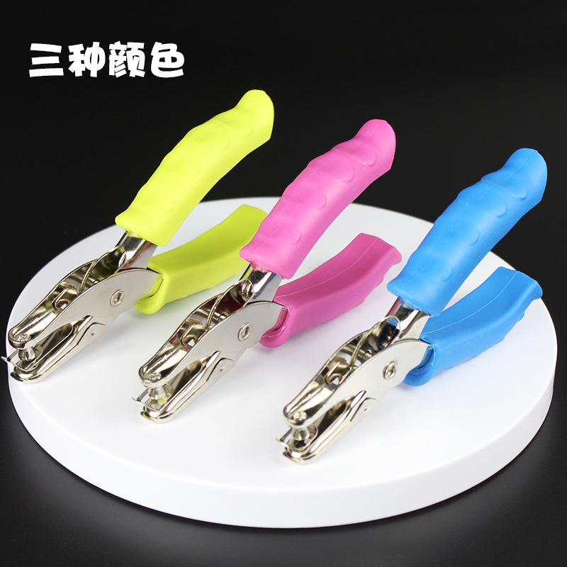 Ручной дырокол с резиновым покрытием, для переплета, круглый, для бумаги, ручной, плоскогубцы