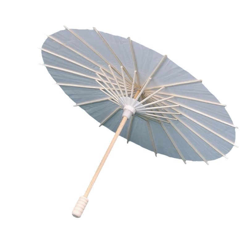 Blank Oil Paper Umbrella Kindergarten Kidsren DIY Handmade Materials Hand-Painted Painting Coloring Umbrella White Antique Props