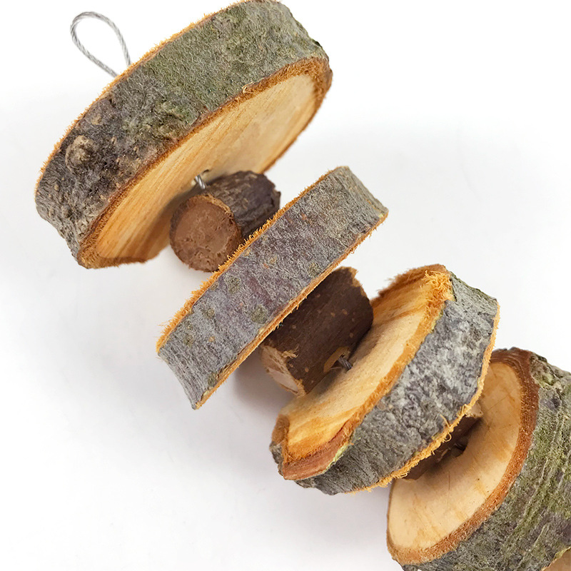 Pet apple wood molar string rabbit toy rabbit guinea pig Totoro hamster molar supplies apple wood bite string