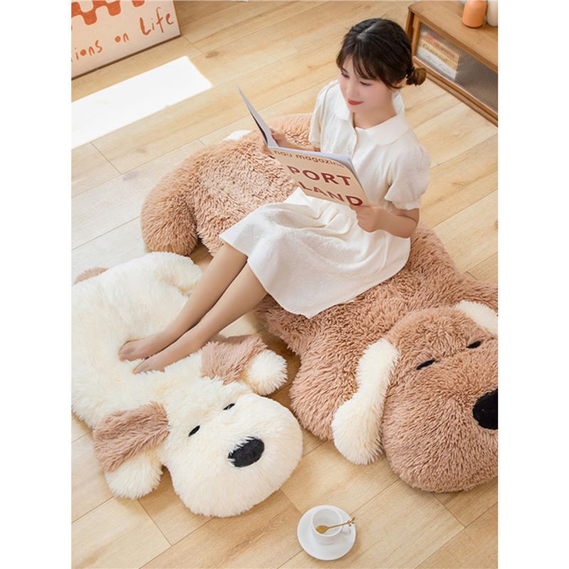 Wangcai Dog Pillow Cushion Plush Lying Dog Can Make Floor Cushion Lazy Sofa Bedroom Bay Window Cute Carpet