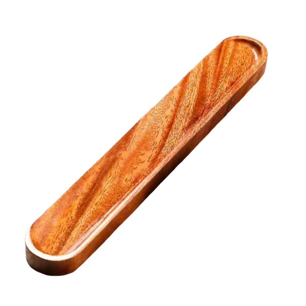 Walnut Rounded Corner Cup Holder Single Layer Cup Drying Rack Tea Set Drain Rack Cup Holder Tea Ceremony Accessories Zen Style