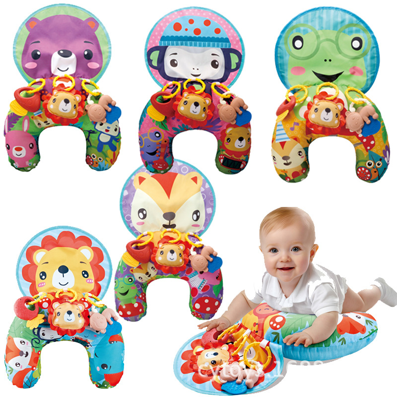 Подушка для живота для новорожденных, U-образная подушка для обучения, подушка для тренировки поднятия головы, игрушки для раннего образования