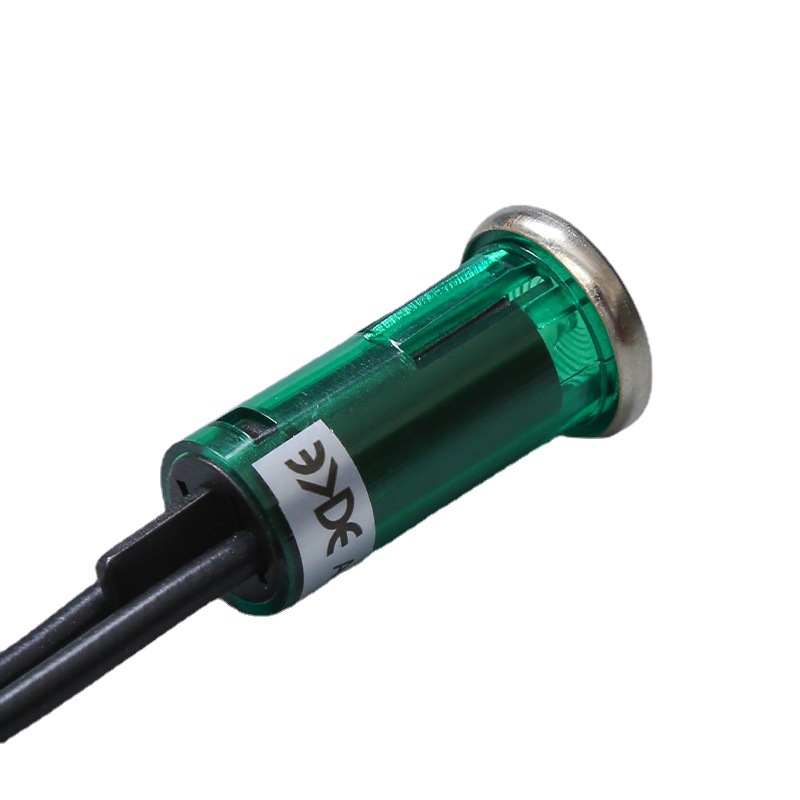 Manufacturers supply K12 indicator light red blue yellow green four-color LED power signal indicator light with line