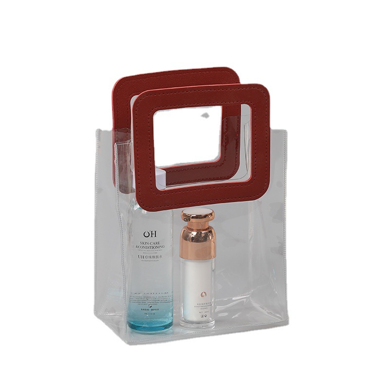 Transparent Pvc Gift Bag Custom Plastic Shopping Pp Handbag Advertising Gift Gift Gift Bag Customization