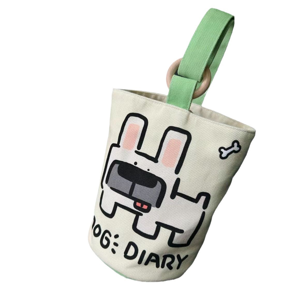 Office workers portable handbag canvas bucket bag cute bucket hand-carried lunch bag Baoma going out handbag