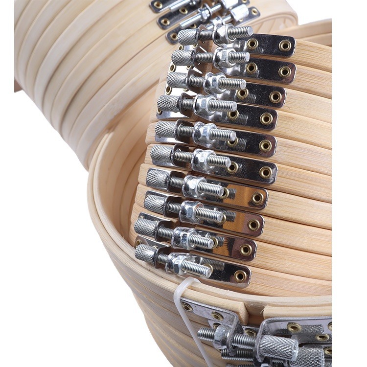 New Embroider Bamboo Embroider Stretcher Kit Handmade DIY Cross Stitch Ribbon Embroider Embroider Hoop Embroider Support Auxiliary Tool