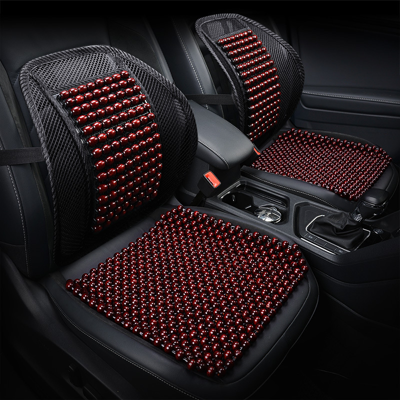 Car seat cushion summer wooden beads cooling mat single piece Four Seasons universal seat mat ventilation breathable Truck Seat car mat
