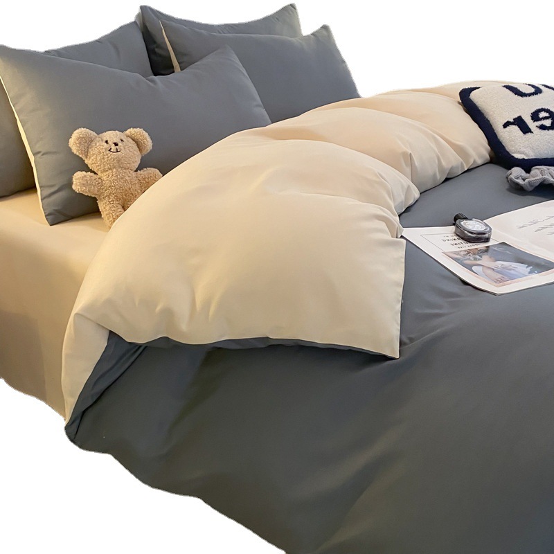 Factory wholesale quilt cover single double 150x 200x 230 single 1.5x 1.8x2.0 quilt cover water wash cotton quilt sheet