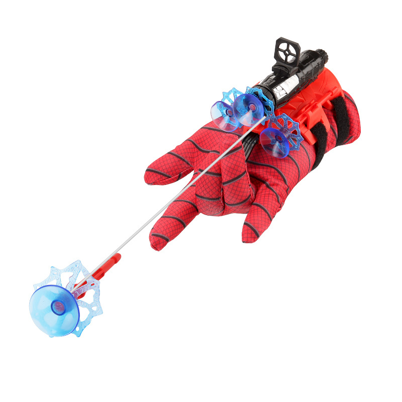 Cross-border Spider Sucker Ejection Toy Hero Wrist Launcher Silk Spider Launcher Sticky Wall Soft Bulletins Gun
