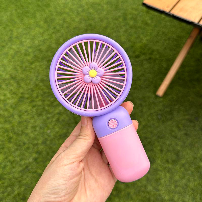 Cross-border explosions hand-held small fan gift gift fruit flower usb portable mini desktop fan wholesale