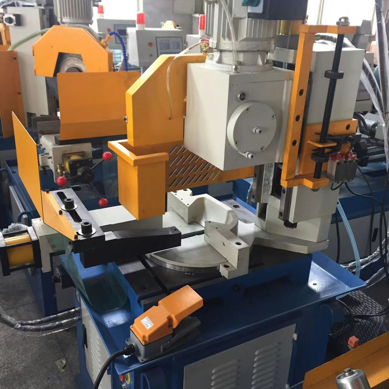 Столярная гидравлическая автоматическая круглая пила, машина для резки и обрезки нержавеющих труб, 2.2 кВт, машина для среза металлических профилей