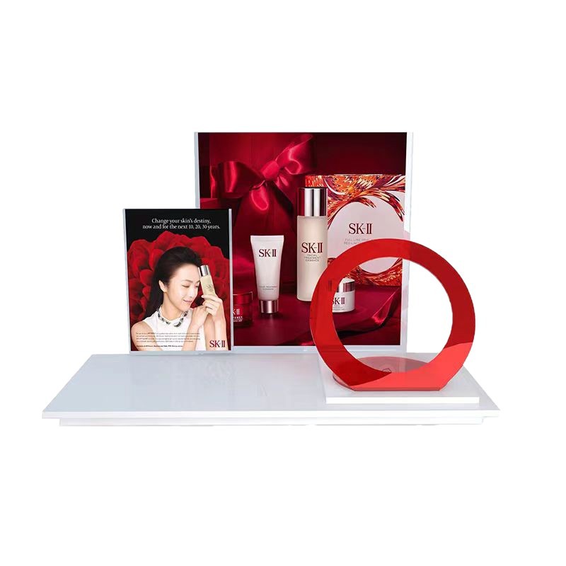 Customized Acrylic Display Stand Transparent L-Shaped Display Stand Led Light-Emitting Multi-Layer Acrylic Display Cabinet Customized