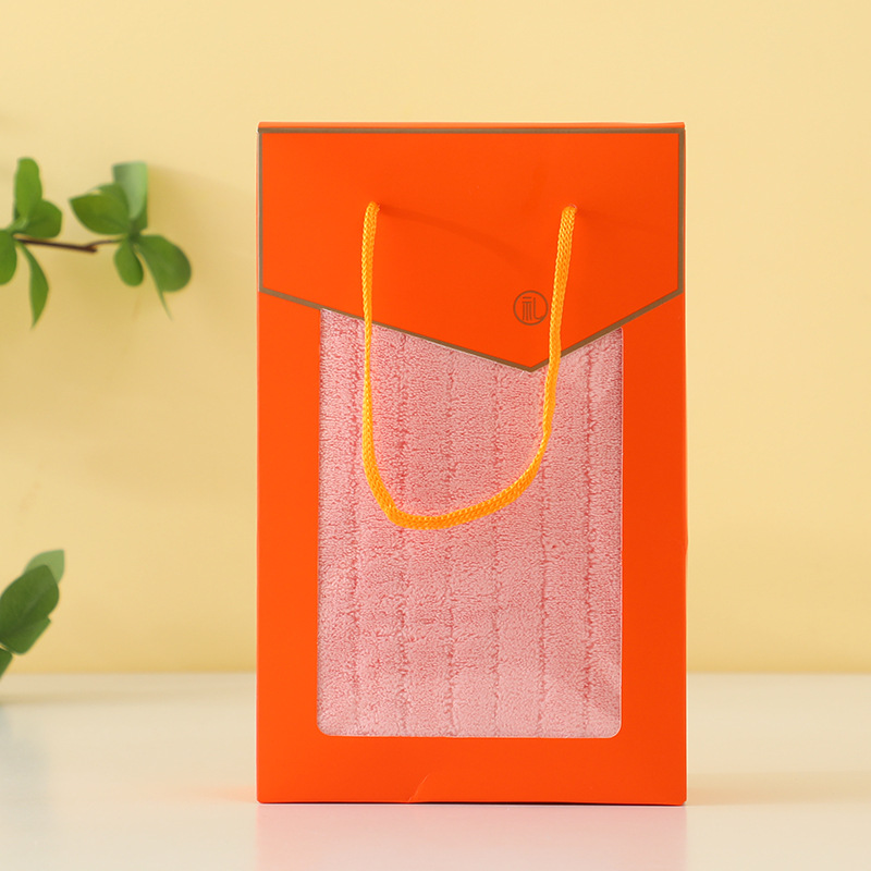 Factory Wholesale Coral Fleece Towel Gift Box Set, High-Density, Absorbent, Thickened Face Towel, Opening Event, Wedding Favor