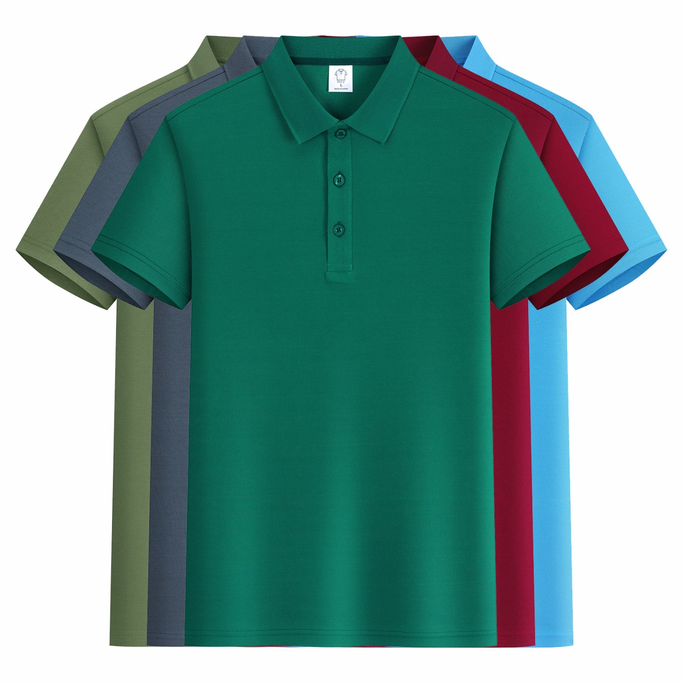 Foreign Trade European Code Cross-border Summer Short-sleeved Polo Shirt Lapel Advertising Shirt Work Clothes Custom Logo Embroidery