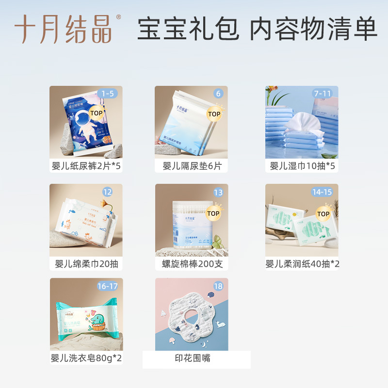 October crystallization bag yet to be admitted to the hospital full set of mother and child combination postpartum practical monthly supplies 32-piece flagship