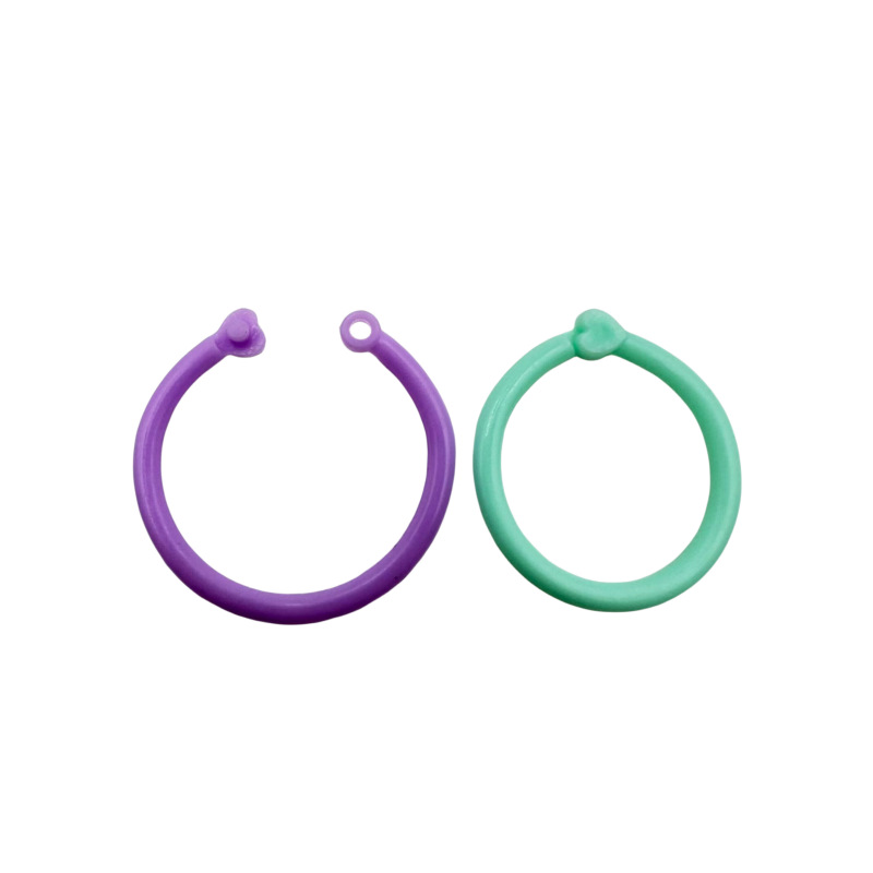 Inner diameter 20mm creative love color binding ring plastic buckle ring book ring storage ring binding buckle ring card ring