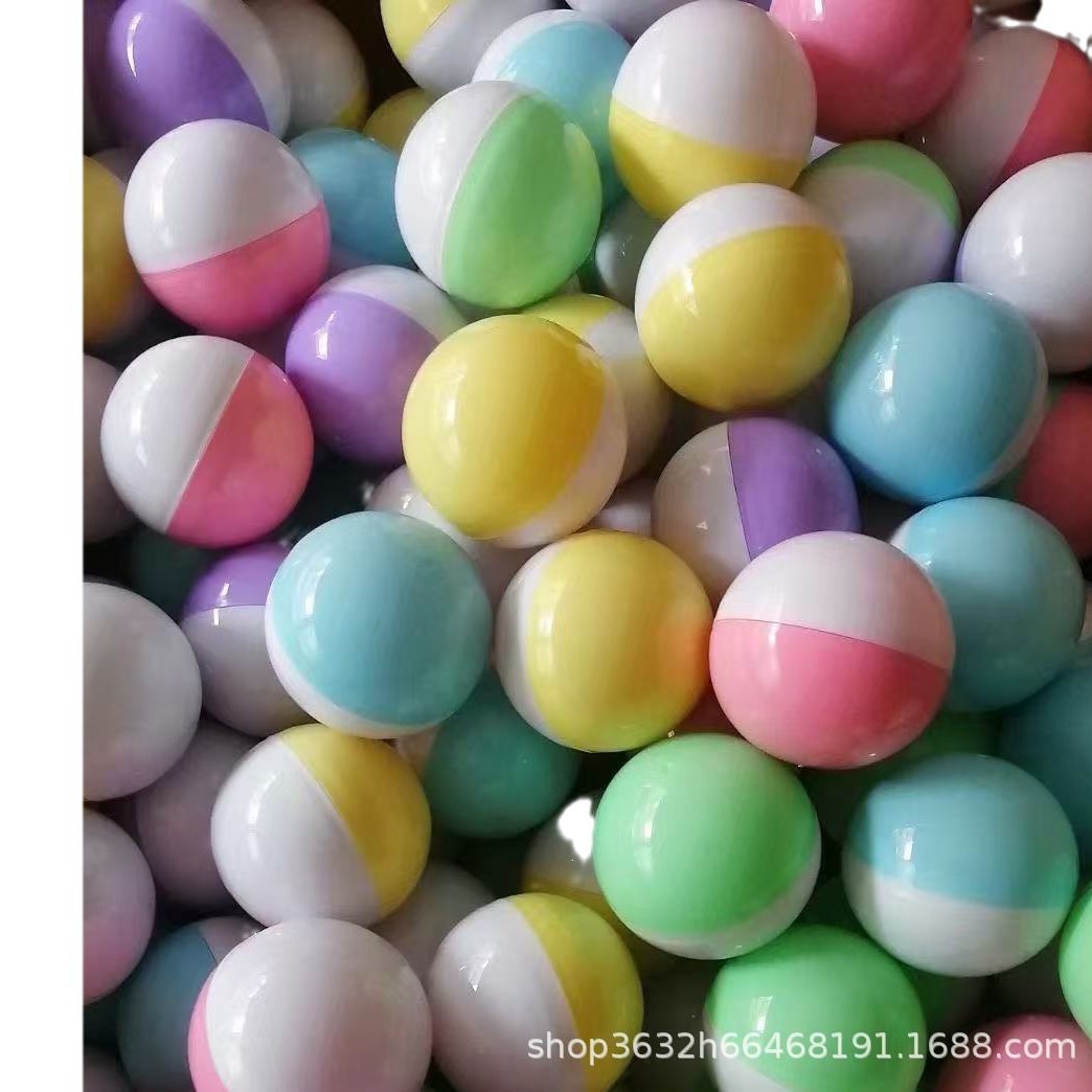 Factory Direct Sale 75mm Gashapon Shell 7.5cm Amusement Machine Trendy Colorful Gashapon Shell Gashapon Machine Transparent Egg Shell