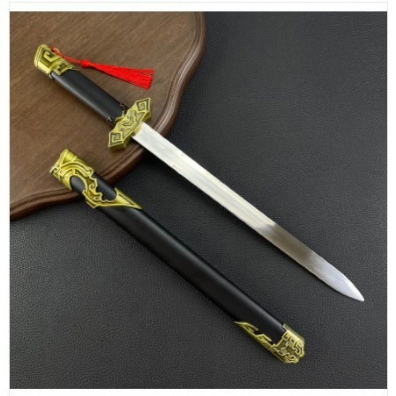 Metal Sword Model Double Insert Sword 2713 Sword Han Sword Qinwang Sword Weapon Metal Crafts Ornaments Unedged