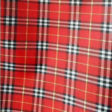 Plaid Foam PVC Foam Yarn-dyed Plaid Bag Cloth Scottish Oxford Cloth Factory Direct Supply