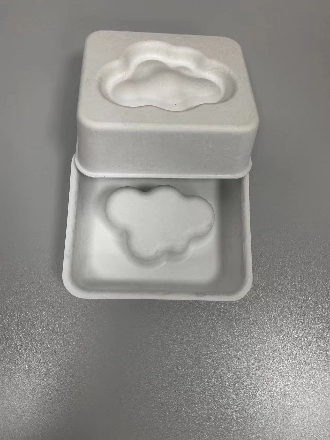 Chongqing Huanlu Pulp Molded White Pulp Soap Box Customized Paper Tray Packaging Box