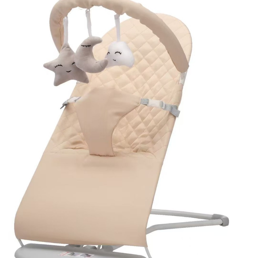 Folding Baby Rocking Chair to Coax Baby, Baby Soothing Recliner, Cradle Bed, Newborn Baby to Sleep Artifact, Mother and Baby